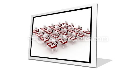Classroom Exam Test PowerPoint Icon F