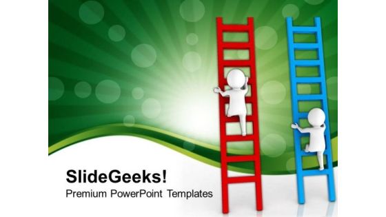 Climb The Stairs Of Success PowerPoint Templates Ppt Backgrounds For Slides 0713 Climb The Stairs Of Success PowerPoint Templates Ppt Backgrounds For Slides 0713