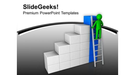 Climb The Top Level With Success Stair PowerPoint Templates Ppt Backgrounds For Slides 0713 Climb The Top Level With Success Stair PowerPoint Templates Ppt Backgrounds For Slides 0713