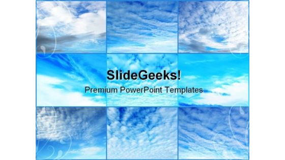 Clouds Collage Nature PowerPoint Templates And PowerPoint Backgrounds 0711 Clouds Collage Nature PowerPoint Templates And PowerPoint Backgrounds 0711