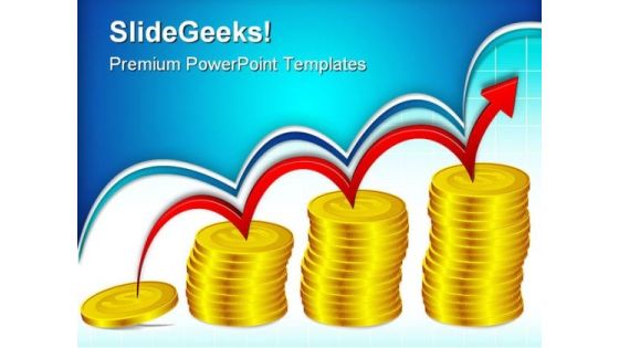 Coin Bar Graph Business PowerPoint Themes And PowerPoint Slides 0511 Coin Bar Graph Business PowerPoint Themes And PowerPoint Slides 0511