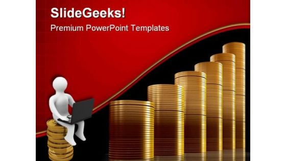 Coins Graph Business PowerPoint Templates And PowerPoint Backgrounds 0511 Coins Graph Business PowerPoint Templates And PowerPoint Backgrounds 0511