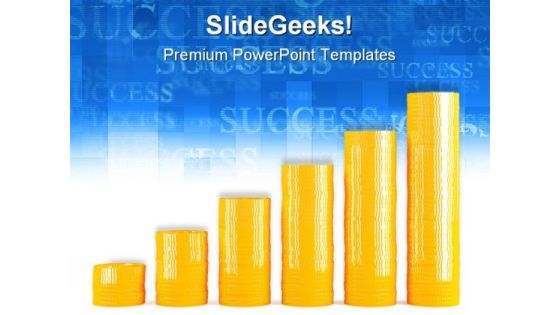 Coins Stairs Business PowerPoint Themes And PowerPoint Slides 0511 Coins Stairs Business PowerPoint Themes And PowerPoint Slides 0511