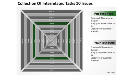 Collection Of Interrelated Tasks 10 Issues Ppt Business Plan Free PowerPoint Templates Collection Of Interrelated Tasks 10 Issues Ppt Business Plan Free PowerPoint Templates