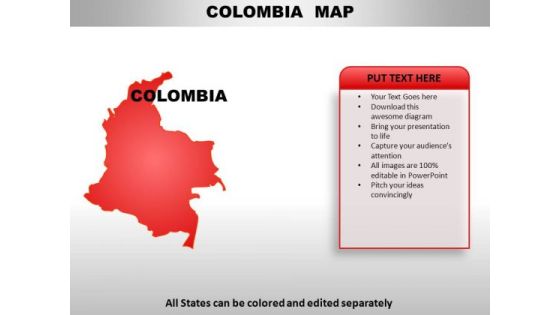 Colomiba PowerPoint Maps Colomiba PowerPoint Maps