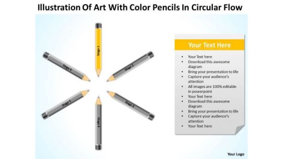 Color Pencils In Circular Flow Ppt 1 Free Non Profit Business Plan Template PowerPoint Templates Color Pencils In Circular Flow Ppt 1 Free Non Profit Business Plan Template PowerPoint Templates
