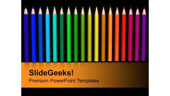 Color Pencils PowerPoint Templates Ppt Backgrounds For Slides 1112 Color Pencils PowerPoint Templates Ppt Backgrounds For Slides 1112