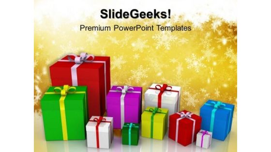 Colored Gift Boxes Festival PowerPoint Templates And PowerPoint Themes 0912 Colored Gift Boxes Festival PowerPoint Templates And PowerPoint Themes 0912