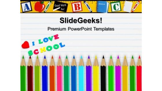Colored Pencil Education PowerPoint Templates And PowerPoint Themes 0512 Colored Pencil Education PowerPoint Templates And PowerPoint Themes 0512