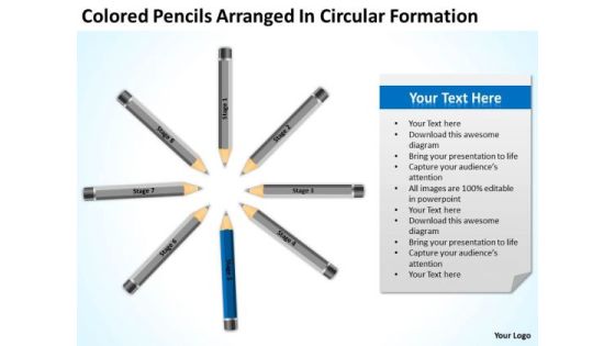 Colored Pencils Arranged In Circular Formation Ppt Business Plan Development PowerPoint Slides Colored Pencils Arranged In Circular Formation Ppt Business Plan Development PowerPoint Slides