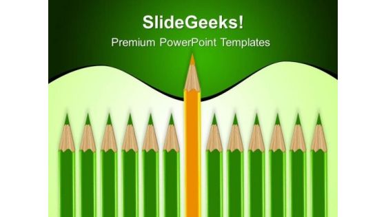 Colored Pencils Education PowerPoint Templates And PowerPoint Themes 0312