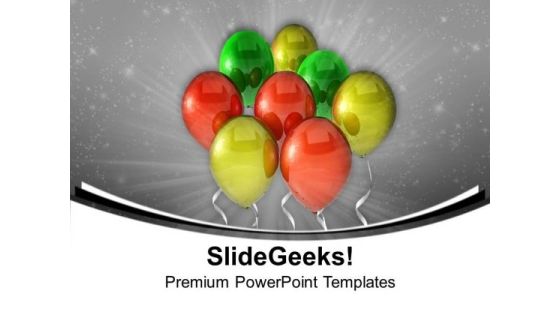 Colorful Balloons Birthday Party Time PowerPoint Templates Ppt Backgrounds For Slides 0113 Colorful Balloons Birthday Party Time PowerPoint Templates Ppt Backgrounds For Slides 0113