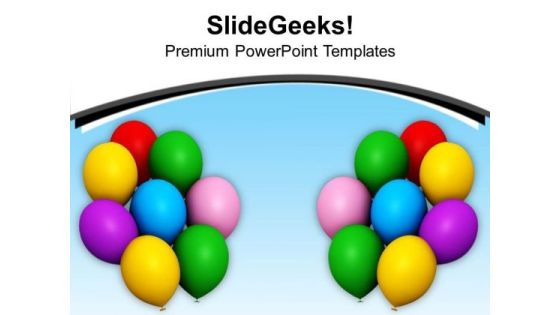 Colorful Balloons Festival Celebration Birthday PowerPoint Templates Ppt Backgrounds For Slides 1212