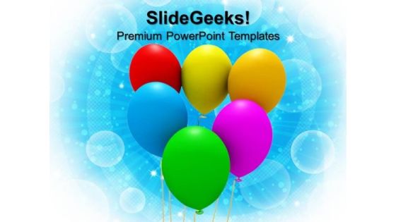 Colorful Balloons Party Birthday PowerPoint Templates And PowerPoint Themes 1012 Colorful Balloons Party Birthday PowerPoint Templates And PowerPoint Themes 1012