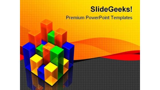 Colorful Bar Chart Business PowerPoint Themes And PowerPoint Slides 0811 Colorful Bar Chart Business PowerPoint Themes And PowerPoint Slides 0811