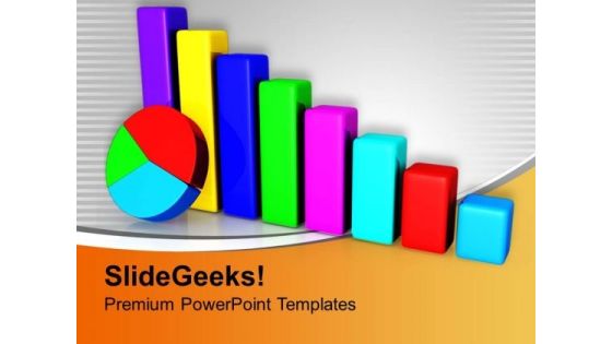 Colorful Bar Graph Pie Chart Finance PowerPoint Templates Ppt Backgrounds For Slides 0313 Colorful Bar Graph Pie Chart Finance PowerPoint Templates Ppt Backgrounds For Slides 0313