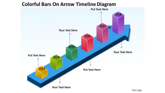 Colorful Bars On Arrow Timeline Diagram Developing Business Plan PowerPoint Slides Colorful Bars On Arrow Timeline Diagram Developing Business Plan PowerPoint Slides