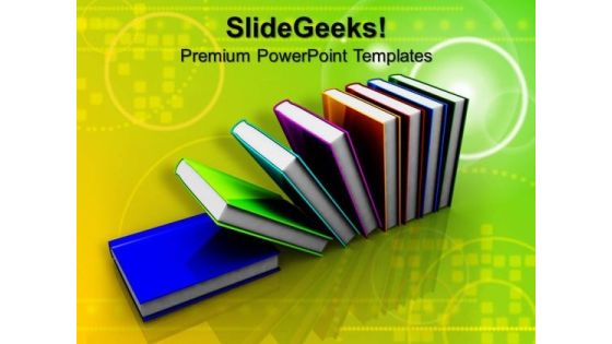 Colorful Books Education PowerPoint Templates And PowerPoint Themes 0912 Colorful Books Education PowerPoint Templates And PowerPoint Themes 0912