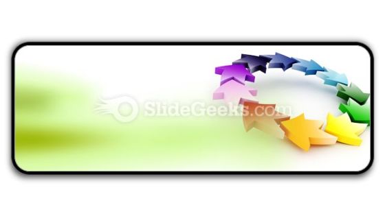 Colorful Circular Arrows PowerPoint Icon R Colorful Circular Arrows PowerPoint Icon R