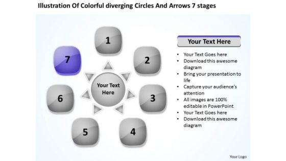 Colorful Diverging Circles And Arrows 7 Stages Circular Layout Chart PowerPoint Templates Colorful Diverging Circles And Arrows 7 Stages Circular Layout Chart PowerPoint Templates