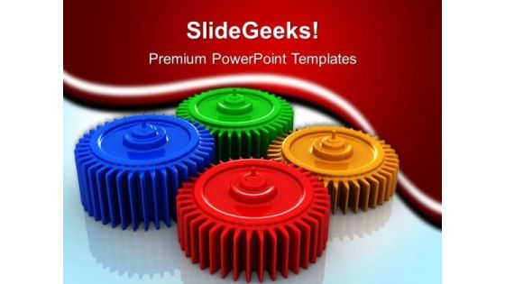 Colorful Gears Industrial PowerPoint Templates And PowerPoint Themes 0512