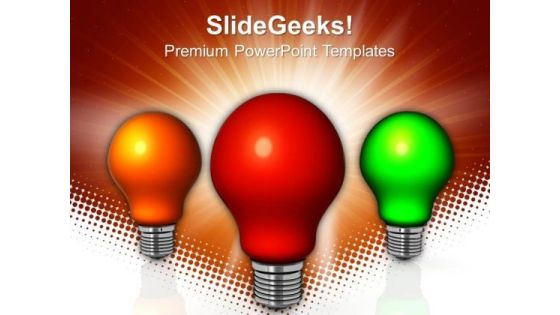 Colorful Light Bulb Technology PowerPoint Templates And PowerPoint Themes 0912 Colorful Light Bulb Technology PowerPoint Templates And PowerPoint Themes 0912
