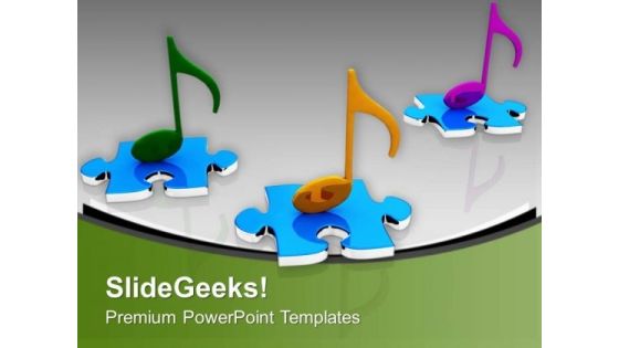 Colorful Musical Notes Abstract Background PowerPoint Templates Ppt Backgrounds For Slides 0513