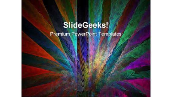 Colorful Peacock Tail Beauty PowerPoint Templates And PowerPoint Backgrounds 0511