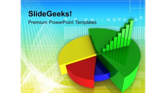 Colorful Pie Chart With Bar Graph PowerPoint Templates Ppt Backgrounds For Slides 0313 Colorful Pie Chart With Bar Graph PowerPoint Templates Ppt Backgrounds For Slides 0313