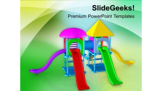 Colorful Playground For Entertainment PowerPoint Templates Ppt Backgrounds For Slides 0613