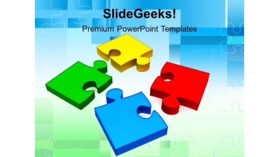 Colorful Puzzle Pieces PowerPoint Templates And PowerPoint Themes 1012 Colorful Puzzle Pieces PowerPoint Templates And PowerPoint Themes 1012