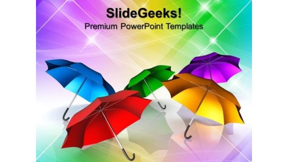Colorful Umbrellas Abstract PowerPoint Templates And PowerPoint Themes 0912 Colorful Umbrellas Abstract PowerPoint Templates And PowerPoint Themes 0912