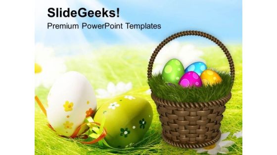 Colourful Easter Eggs With Garden Theme PowerPoint Templates Ppt Backgrounds For Slides 0313 Colourful Easter Eggs With Garden Theme PowerPoint Templates Ppt Backgrounds For Slides 0313
