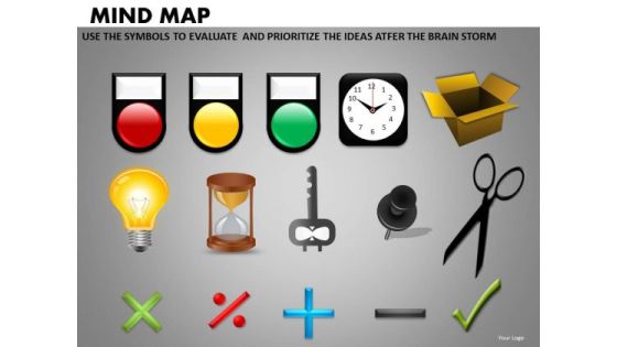 Commonly Used Mind Map Icons On Ppt Slides Commonly Used Mind Map Icons On Ppt Slides