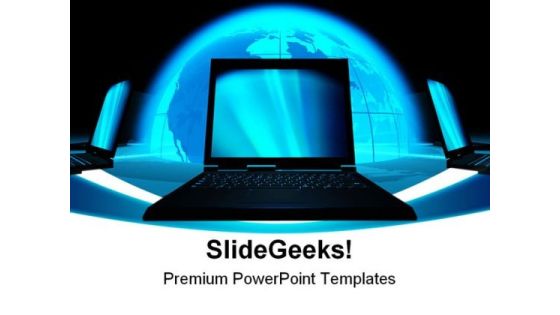 Communication Concept Computer PowerPoint Themes And PowerPoint Slides 0411