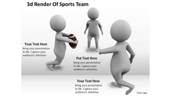 Company Business Strategy 3d Render Of Sports Team Concept Statement Company Business Strategy 3d Render Of Sports Team Concept Statement