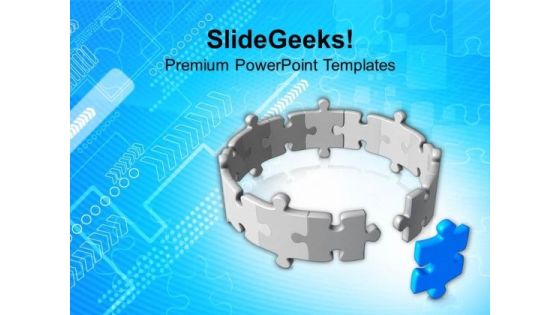 Complete The Cycle With Right Solution PowerPoint Templates Ppt Backgrounds For Slides 0413 Complete The Cycle With Right Solution PowerPoint Templates Ppt Backgrounds For Slides 0413