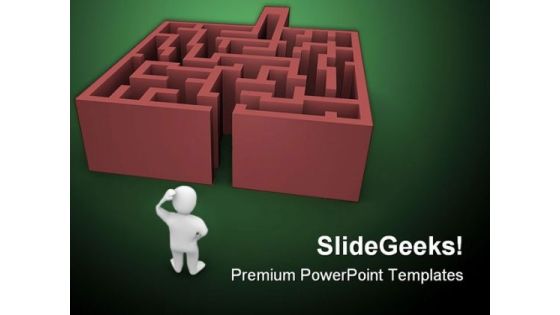 Complicated Maze Business PowerPoint Themes And PowerPoint Slides 0411 Complicated Maze Business PowerPoint Themes And PowerPoint Slides 0411