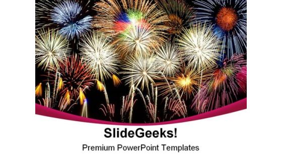 Composite Fireworks Abstract PowerPoint Template 1010 Composite Fireworks Abstract PowerPoint Template 1010