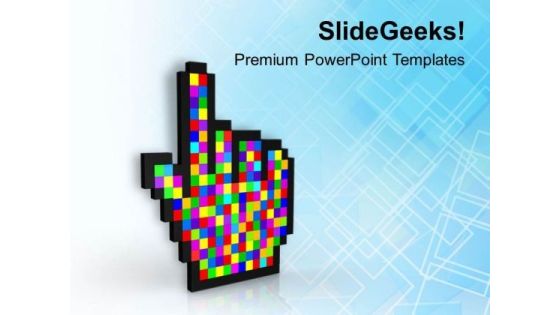 Computer Cursor Abstract Background PowerPoint Templates Ppt Backgrounds For Slides 0613