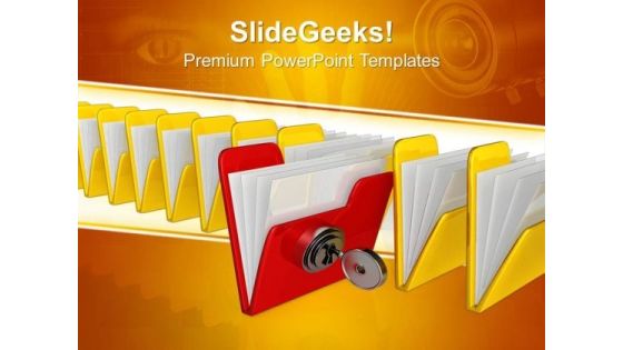 Computer Folder With Key Security PowerPoint Templates And PowerPoint Themes 0912 Computer Folder With Key Security PowerPoint Templates And PowerPoint Themes 0912