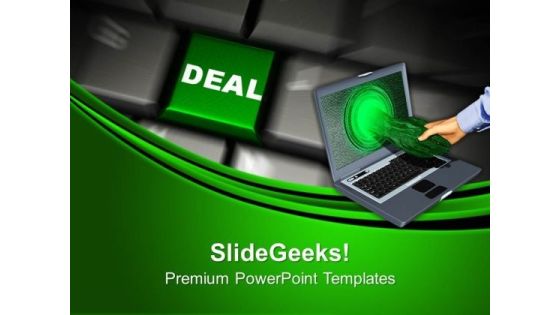 Computer Keyboard With Deal Business PowerPoint Templates And PowerPoint Themes 1012 Computer Keyboard With Deal Business PowerPoint Templates And PowerPoint Themes 1012
