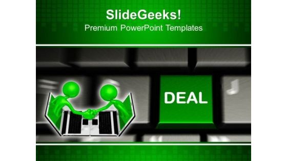 Computer Keyboard With Deal Button PowerPoint Templates And PowerPoint Themes 1012 Computer Keyboard With Deal Button PowerPoint Templates And PowerPoint Themes 1012