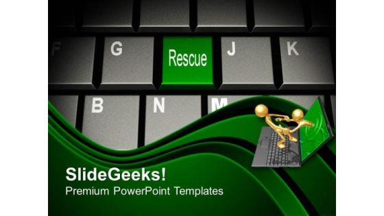 Computer Keyboard With Rescue Key PowerPoint Templates Ppt Backgrounds For Slides 0213 Computer Keyboard With Rescue Key PowerPoint Templates Ppt Backgrounds For Slides 0213