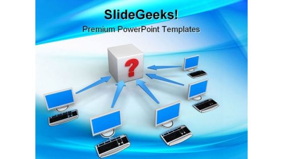 Computer Network With Arrows Internet PowerPoint Templates And PowerPoint Backgrounds 0311 Computer Network With Arrows Internet PowerPoint Templates And PowerPoint Backgrounds 0311