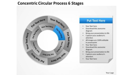 Concentric Circular Process 6 Stages Business Action Plan PowerPoint Slides Concentric Circular Process 6 Stages Business Action Plan PowerPoint Slides