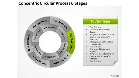 Concentric Circular Process 6 Stages Business Plan PowerPoint Slides Concentric Circular Process 6 Stages Business Plan PowerPoint Slides