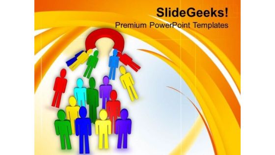 Concept Of Horseshoe Winner Communication PowerPoint Templates Ppt Backgrounds For Slides 0713