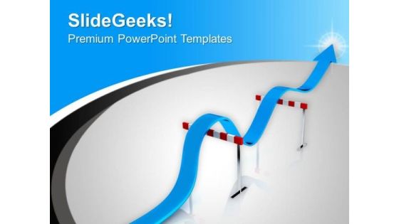 Concept Of Hurdles In Success Path PowerPoint Templates Ppt Backgrounds For Slides 0613 Concept Of Hurdles In Success Path PowerPoint Templates Ppt Backgrounds For Slides 0613