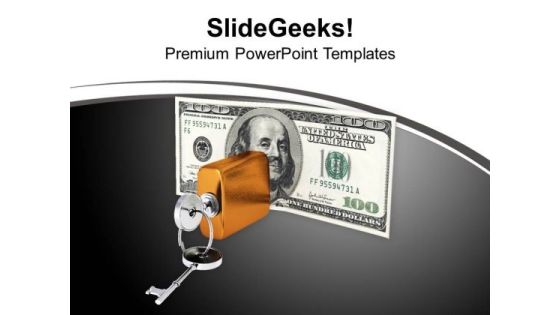 Concept Of Locked Money Dollar Success PowerPoint Templates Ppt Backgrounds For Slides 0113 Concept Of Locked Money Dollar Success PowerPoint Templates Ppt Backgrounds For Slides 0113